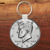 Kennedy Halb Dollar Schlüsselanhänger (Vorderseite)