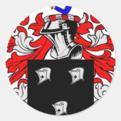 Kennedy (irisch) Wappenschuss Runder Aufkleber (Vorderseite)