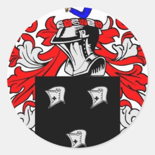 Kennedy (irisch) Wappenschuss Runder Aufkleber