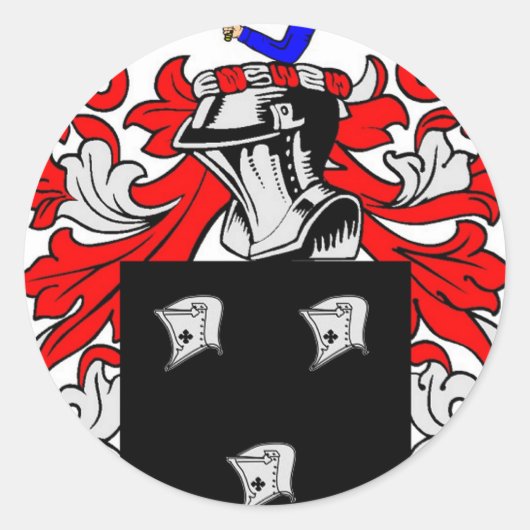 Kennedy (irisch) Wappenschuss Runder Aufkleber (Vorderseite)