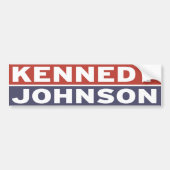Kennedy/Johnson Autoaufkleber (Vorne)