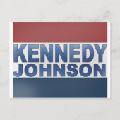 Kennedy Johnson Campaign Postkarte (Vorderseite)
