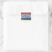 Kennedy Johnson Campaign Runder Aufkleber (Tasche)