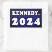 Kennedy Jr. 2024 Rechteckiger Aufkleber (Tasche)