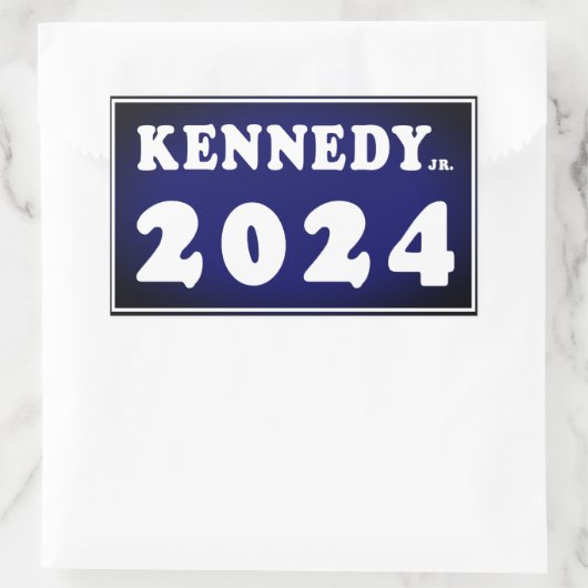Kennedy Jr. 2024 Rechteckiger Aufkleber (Tasche)