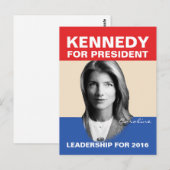 Kennedy Leadership Postkarte (Vorne/Hinten)