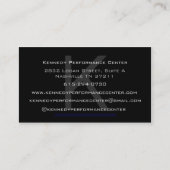 Kennedy-Leistungs-Mitte-Visitenkarte Visitenkarte (Rückseite)