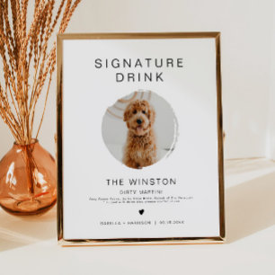 KENNEDY Minimalist 1 Foto Pet Signature Drink Po Poster