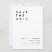 KENNEDY Minimalistisch Schriftart Foto Save the Da Einladung (Vorderseite)