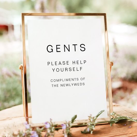 KENNEDY Moderne GENTS Badezimmer Toilettenartikel Poster