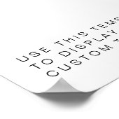 KENNEDY Modernes, Minimalistisches, benutzerdefini Poster (Ecke)