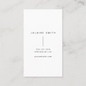 KENNEDY Modernes Minimalistisches Foto Visitenkarte (Rückseite)