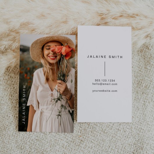 KENNEDY Modernes Minimalistisches Foto Visitenkarte