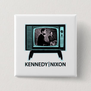 Kennedy Nixon 1960 Fernsehdebatte Button