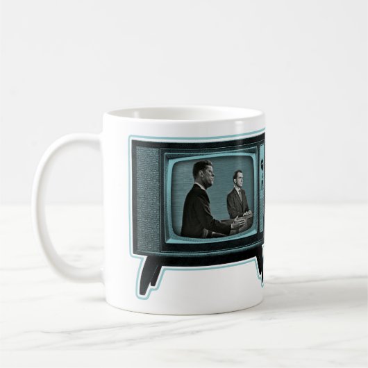 Kennedy Nixon 1960 Fernsehdebatte Kaffeetasse (Links)