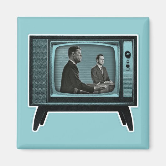 Kennedy Nixon 1960 Fernsehdebatte Magnet (Vorne)