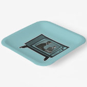 Kennedy Nixon 1960 Fernsehdebatte Pappteller (Gewinkelt)