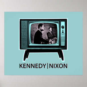 Kennedy Nixon 1960 Fernsehdebatte Poster
