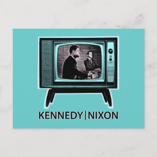 Kennedy Nixon 1960 Fernsehdebatte Postkarte