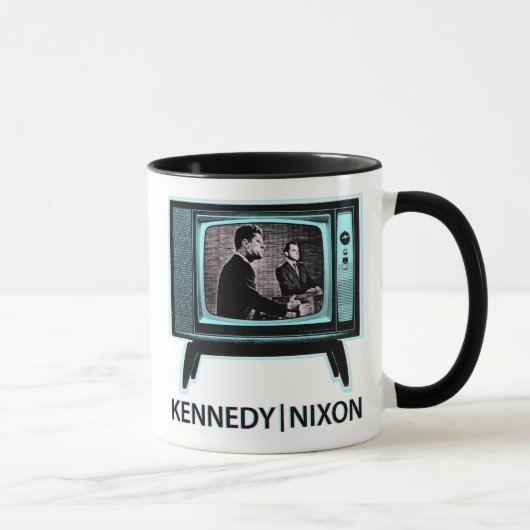 Kennedy Nixon 1960 Fernsehdebatte Tasse (Rechts)