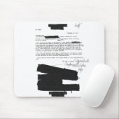 Kennedy-Notiz 1963 betreffend UFOs Mousepad (Mit Mouse)