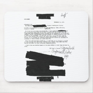 Kennedy-Notiz 1963 betreffend UFOs Mousepad