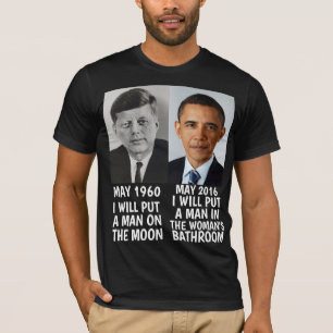 KENNEDY OBAMA MAN AM T - Shirt DES BADEZIMMER