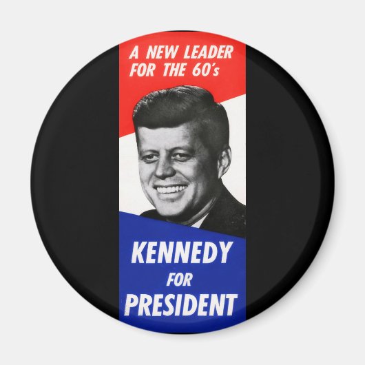 Kennedy-Präsidentschaftskampagne 1960 Magnet (Vorne)