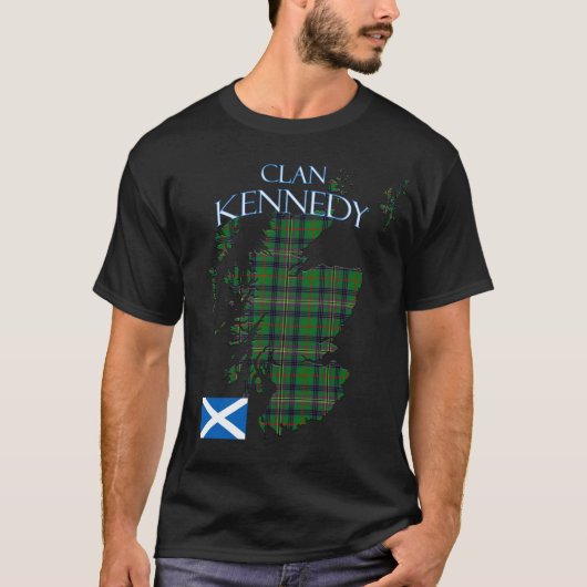 Kennedy Scottish Clan Tartan Scotland T-Shirt (Vorderseite)
