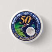 Kennedy Space Center (50. Jahrestag) Button (Vorderseite)