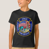Kennedy Space Center-Feuer-Rettung T-Shirt (Vorderseite)