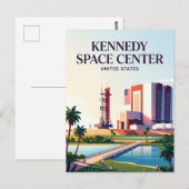 Kennedy Space Center Florida Postkarte (Vorne/Hinten)