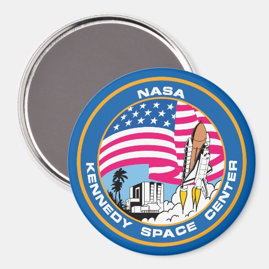 Kennedy Space Center für den Nerd Geeks Magnet (Vorderseite/Rückseite)