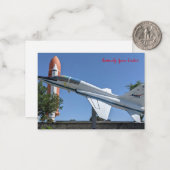 Kennedy Space Center Mitteilungskarte (Vorderseite/Rückseite Beispiel)