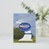 Kennedy Space Center Visitor Complex Sign Postkarte (Stehend Vorderseite)