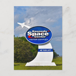 Kennedy Space Center Visitor Complex Sign Postkarte