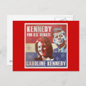 Kennedy startet Kampagne für den Senat Postkarte (Vorne/Hinten)
