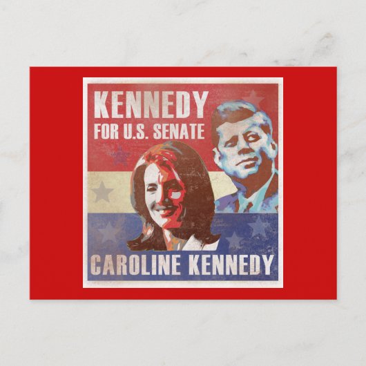 Kennedy startet Kampagne für den Senat Postkarte (Vorderseite)
