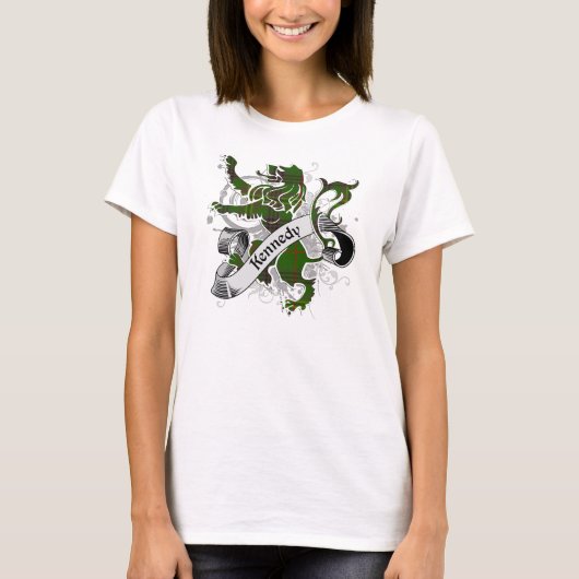 Kennedy Tartan Lion T-Shirt (Vorderseite)