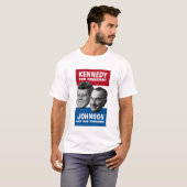 Kennedy- und Johnsonwahl-Plakat 1960 T-Shirt (Vorne ganz)