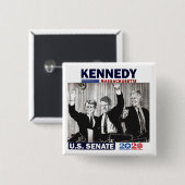 Kennedy US Senat 2020 Button (Vorne & Hinten)