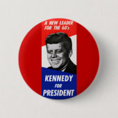 Kennedypräsidentenkampagne 1960 button (Vorderseite)