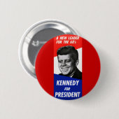 Kennedypräsidentenkampagne 1960 button (Vorne & Hinten)