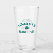 Kennedys irischer Pub Glas (Rückseite)