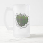 Kennedytartan-Herz Mattglas Bierglas (Links)