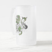 Kennedytartan-Löwe Mattglas Bierglas (Vorderseite Links)