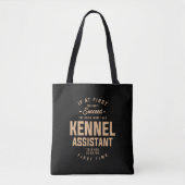 Kennel Assistant Funny Job Beruf Tasche (Vorderseite)