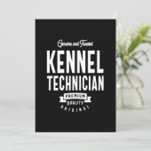 Kennel Technician Job Title-Geschenk Dankeskarte (Stehend Vorderseite)
