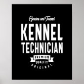 Kennel Technician Job Title-Geschenk Poster (Vorne)