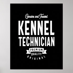 Kennel Technician Job Title-Geschenk Poster